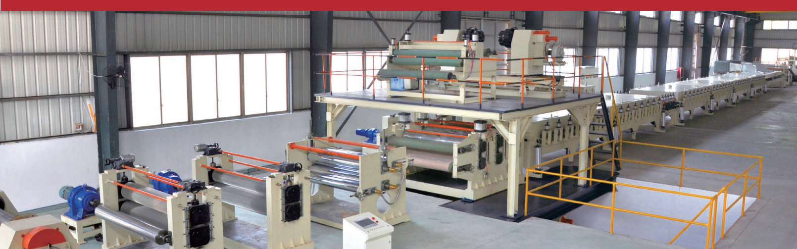 Linea di produzione di pannelli compositi ondulati in alluminio
