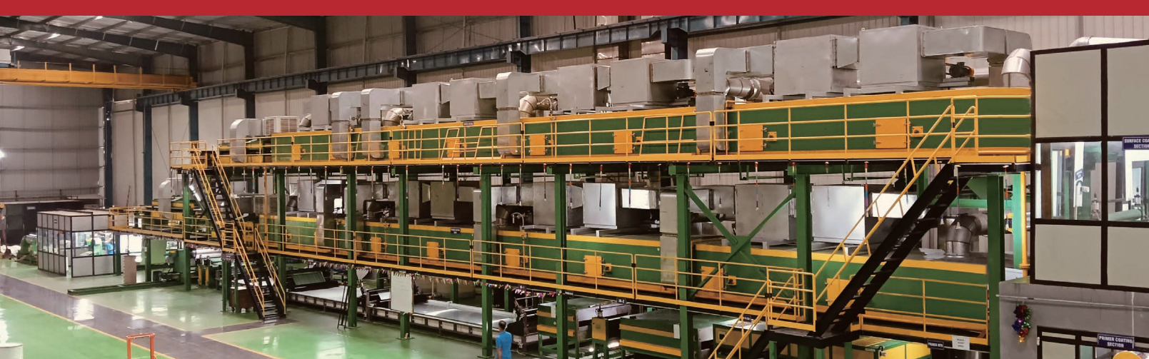 Linea di produzione a doppia cottura con rivestimento in alluminio a doppio colore