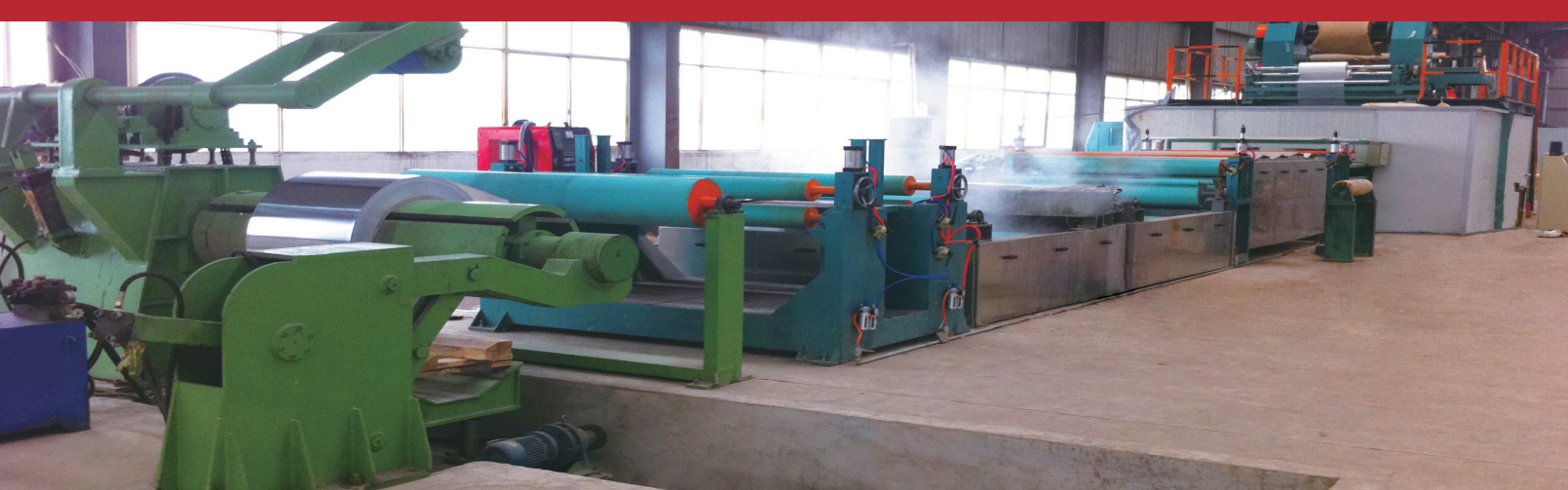 Linea di produzione di pannelli compositi in doppio metallo